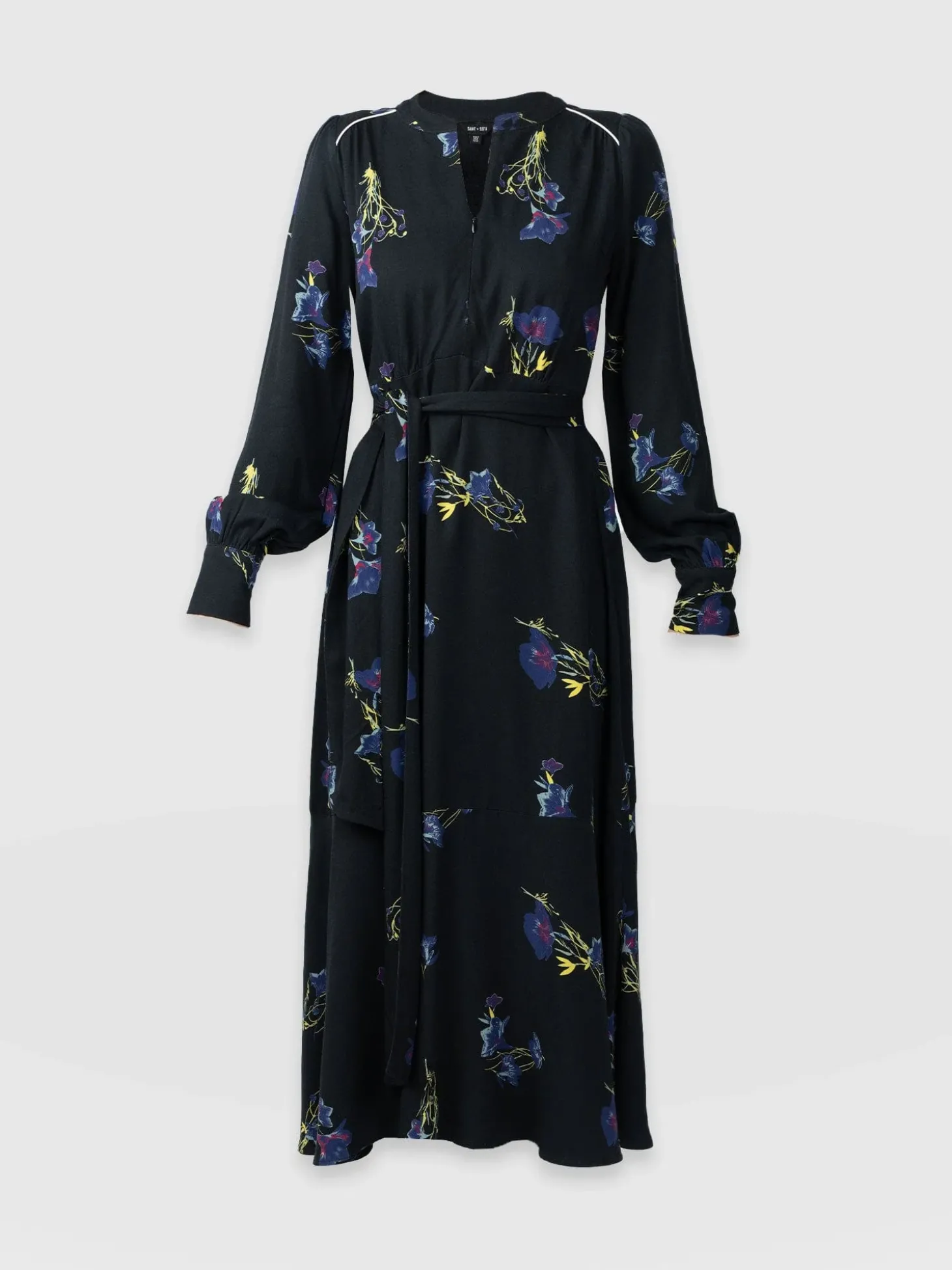 Adaline Zip Up Dress - Blue Lily Gardens