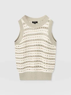 Adler Sleeveless Knit - Beige