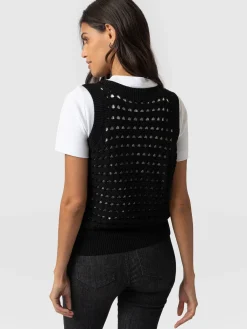 Adler Sleeveless Knit - Black