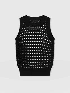 Adler Sleeveless Knit - Black
