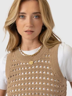 Adler Sleeveless Knit - Camel