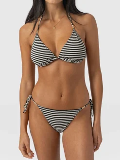 Alba Tie Side Bikini Bottom - Stripe