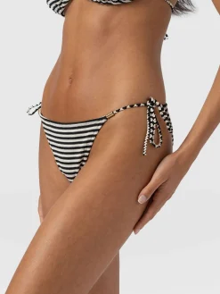 Alba Tie Side Bikini Bottom - Stripe