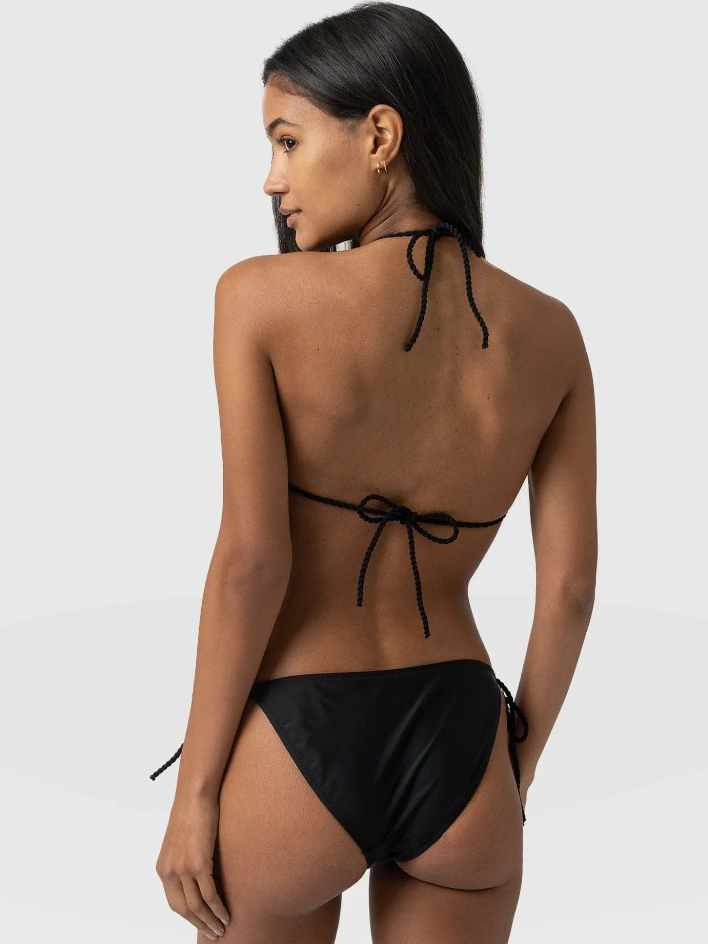 Alba Tie Side Bikini Bottom - Black