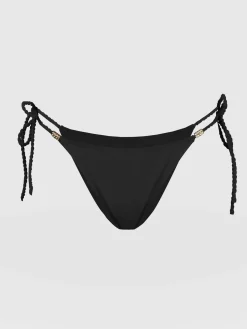 Alba Tie Side Bikini Bottom - Black