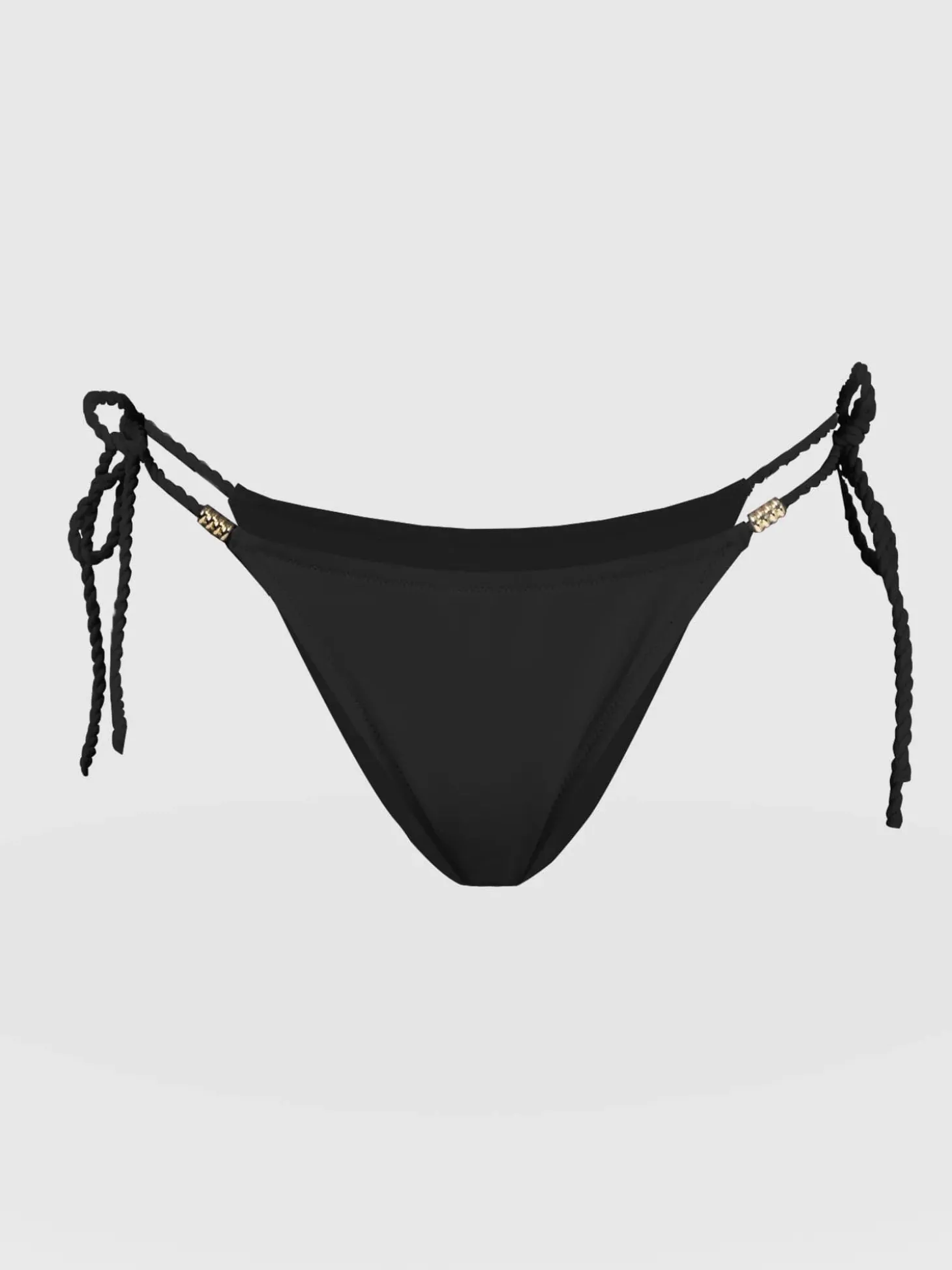 Alba Tie Side Bikini Bottom - Black