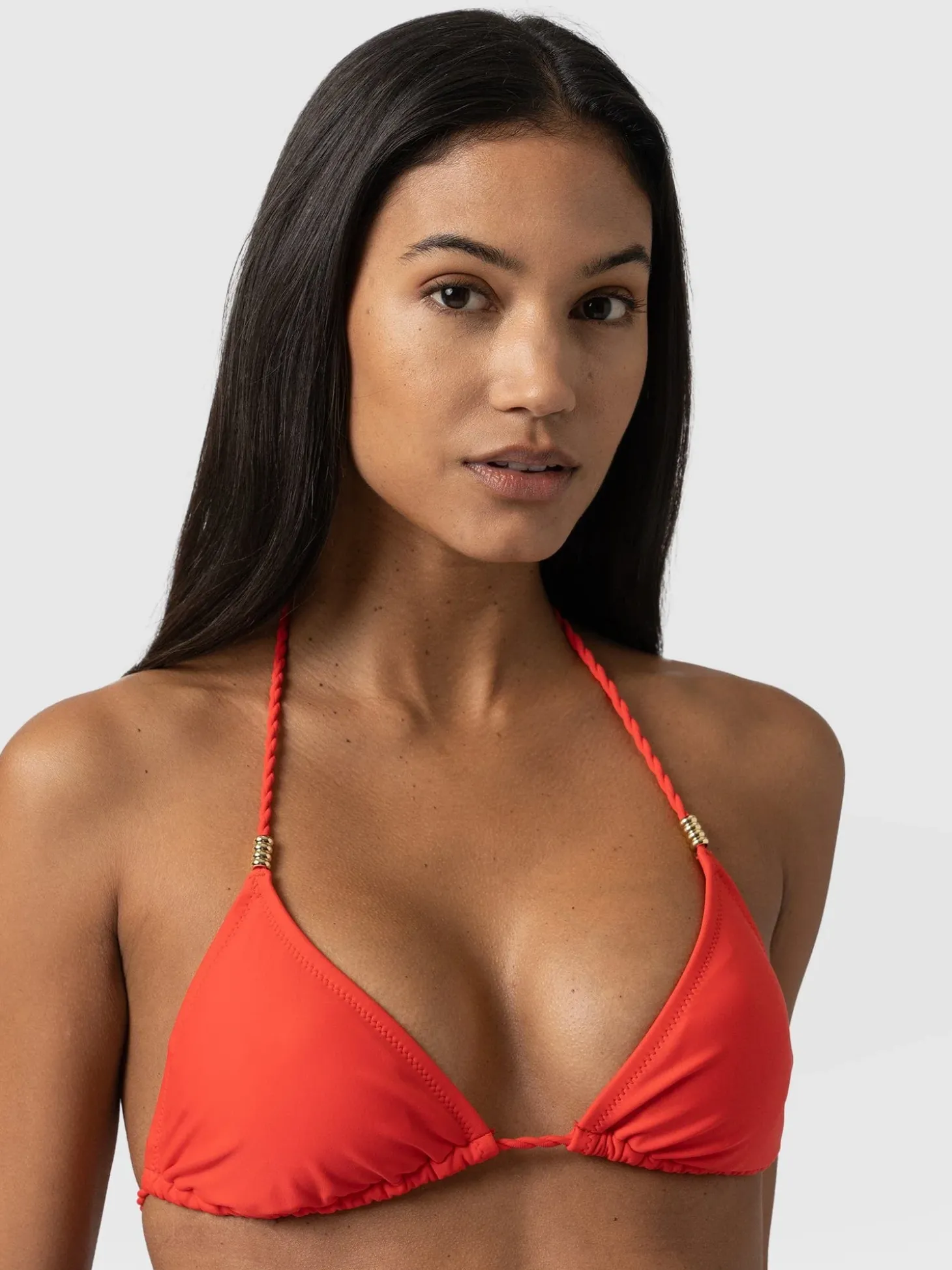 Alba Triangle Bikini Top - Red