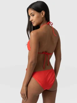 Alba Triangle Bikini Top - Red