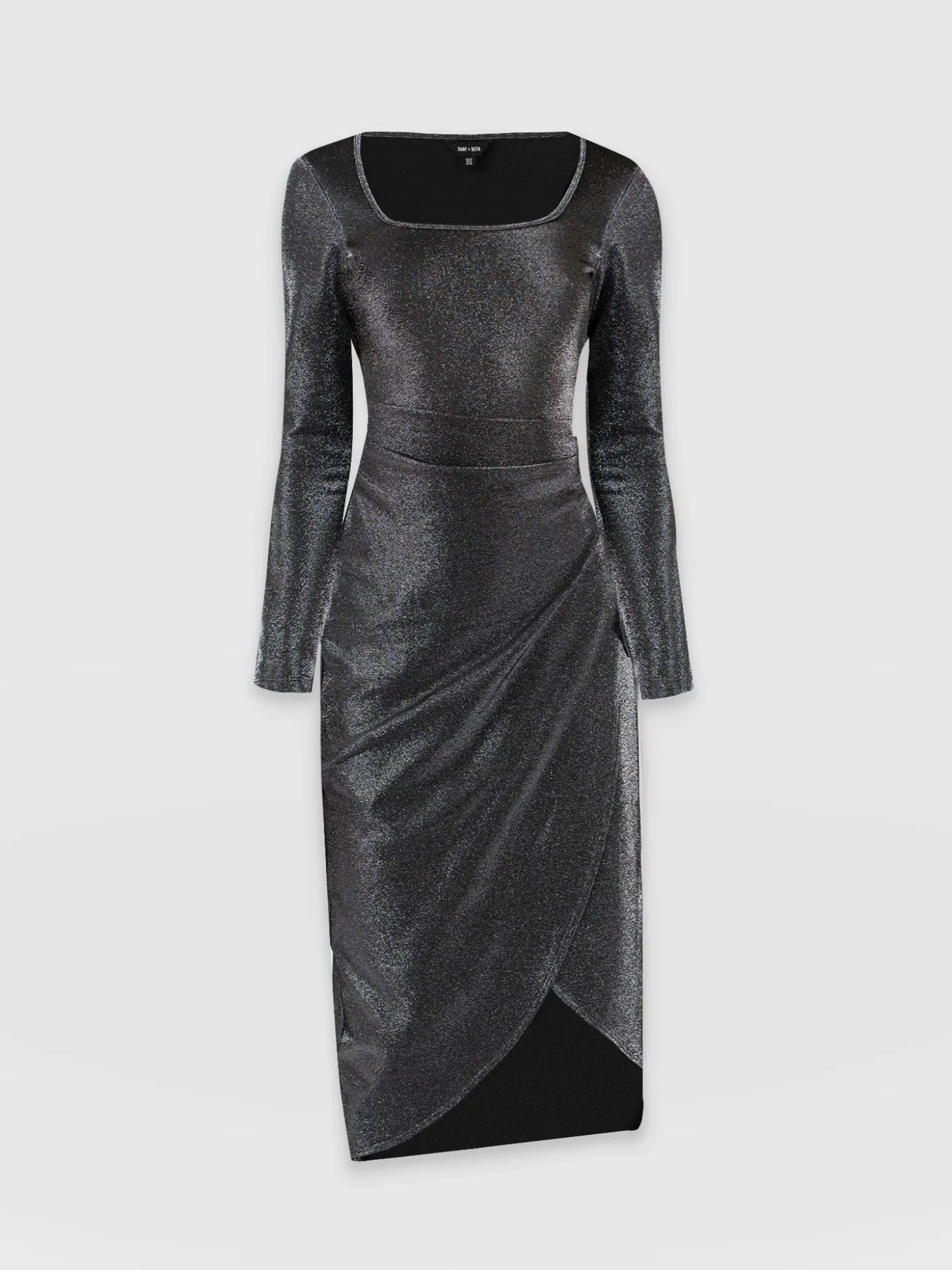 Amelia Wrap Dress - Silver