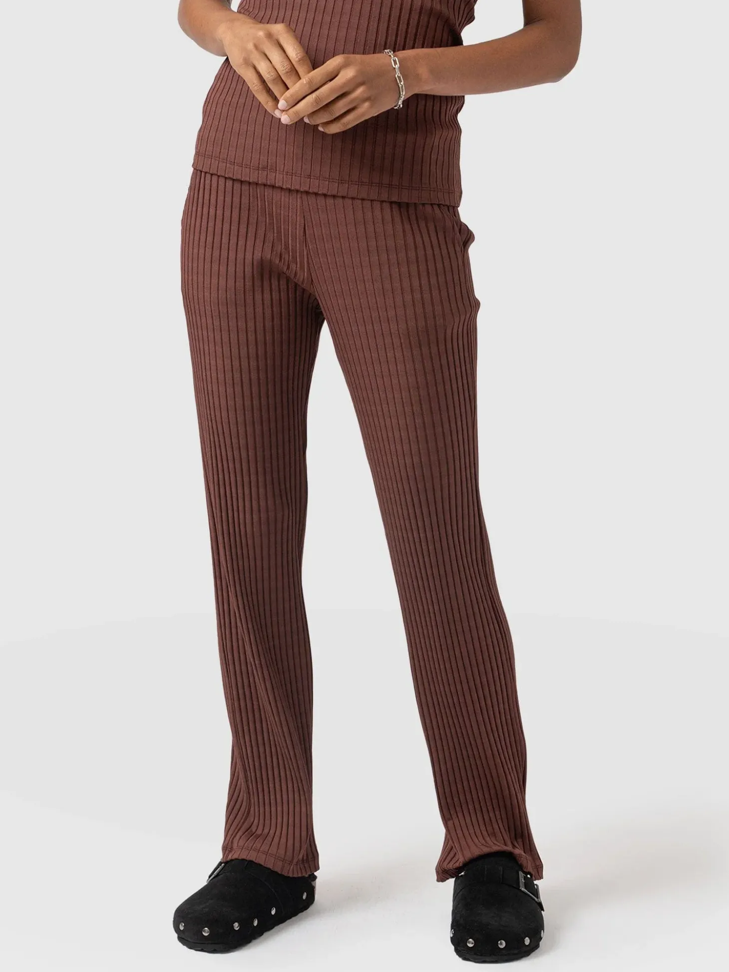 Apartment Pant - Maroon Rib
