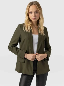 Argent Blazer - Khaki