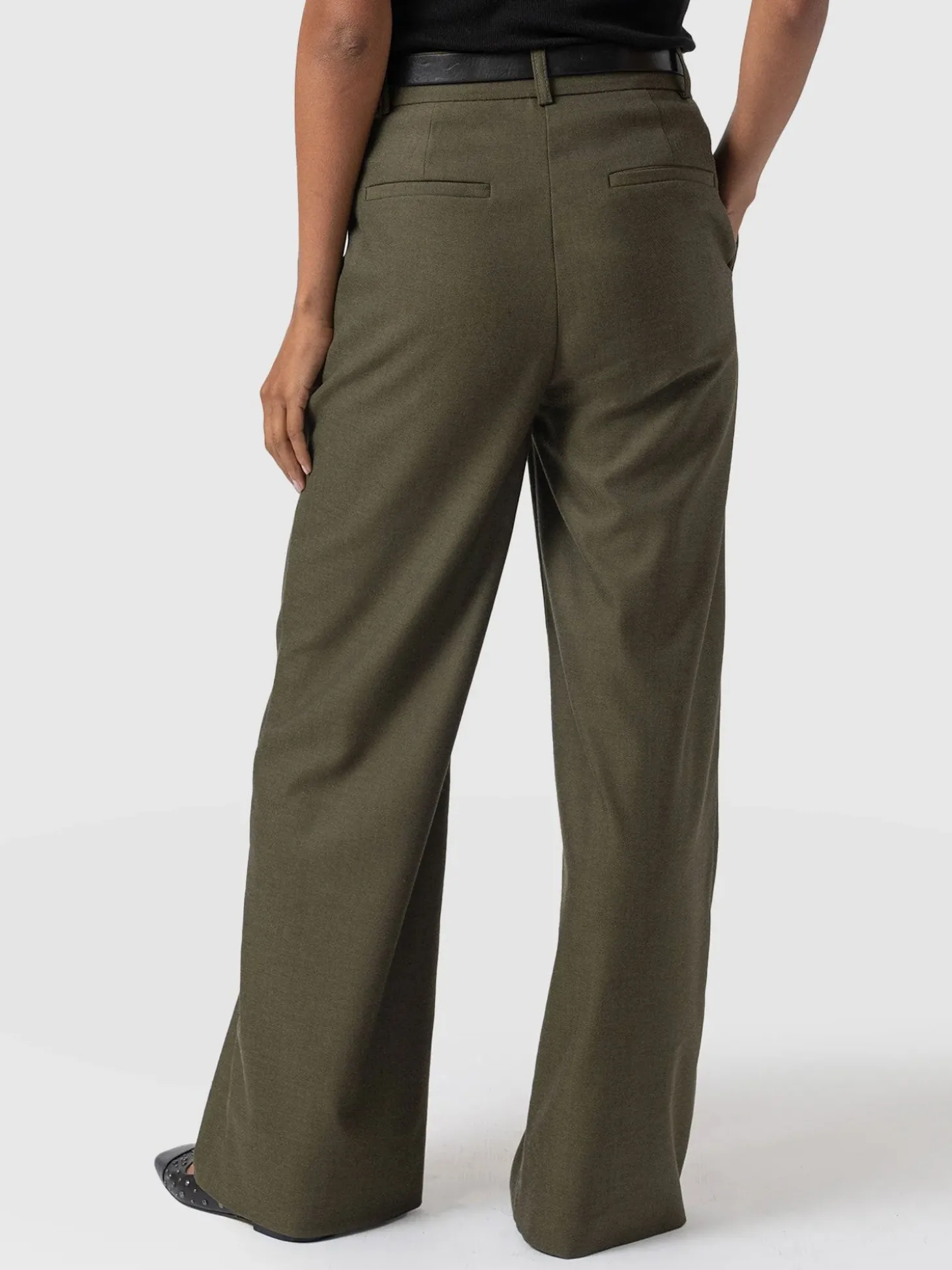 Argent Wide Leg Pant - Khaki