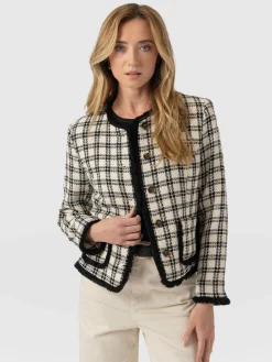 Ashby Jacket - Black/White Check