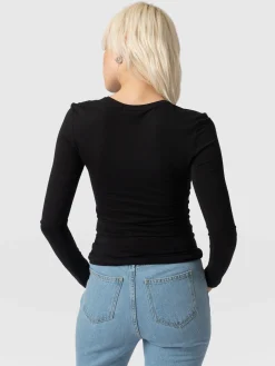 Austen Crew Neck Tee - Black