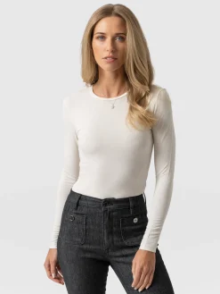 Austen Crew Neck Tee - Cream