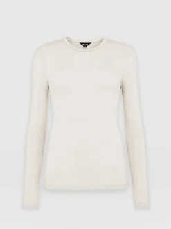 Austen Crew Neck Tee - Cream