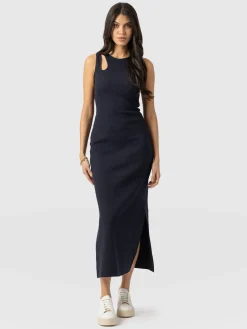 Axel Cut Out Dress - Navy
