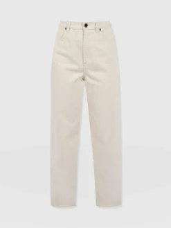 Barrel Leg Jean - Cream