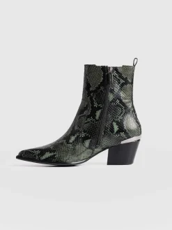 Billie Snake Boot - Green