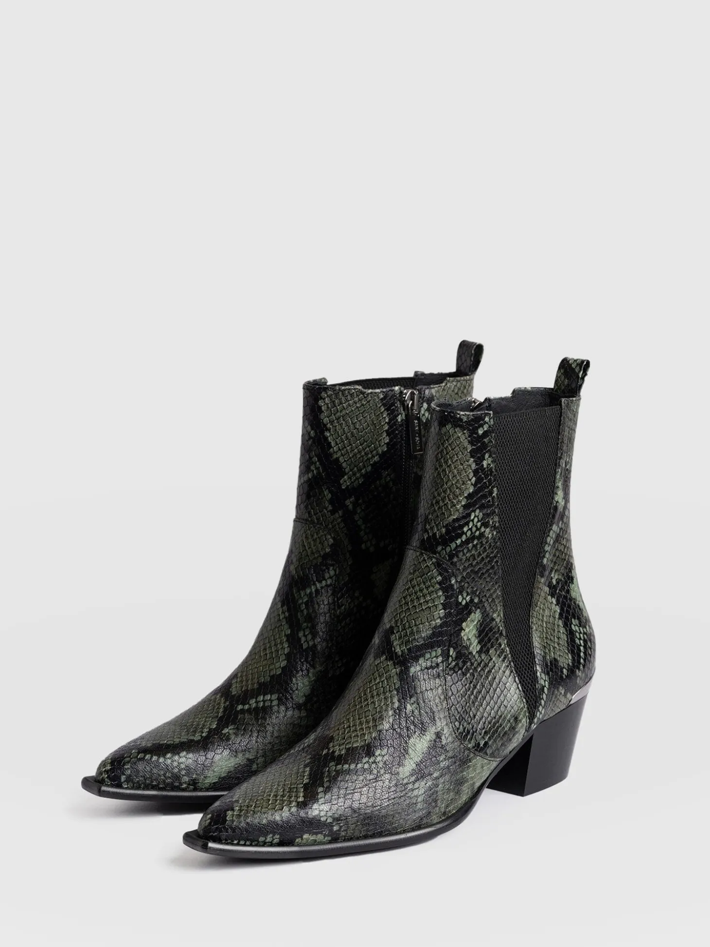 Billie Snake Boot - Green