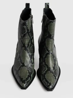Billie Snake Boot - Green