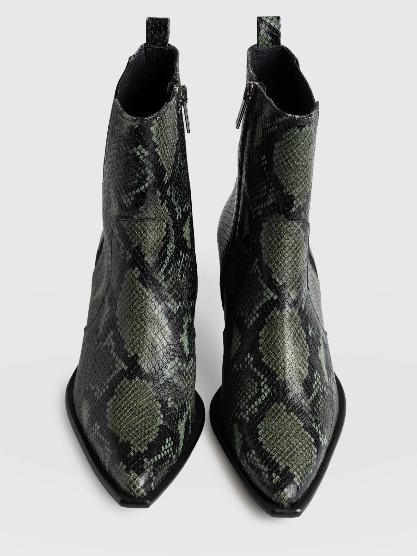 Billie Snake Boot - Green