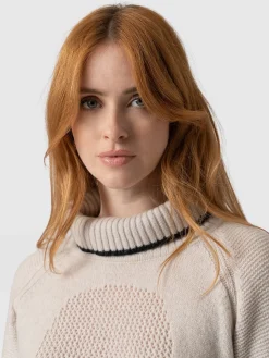 Blake Cashmere Skull Sweater - Cream