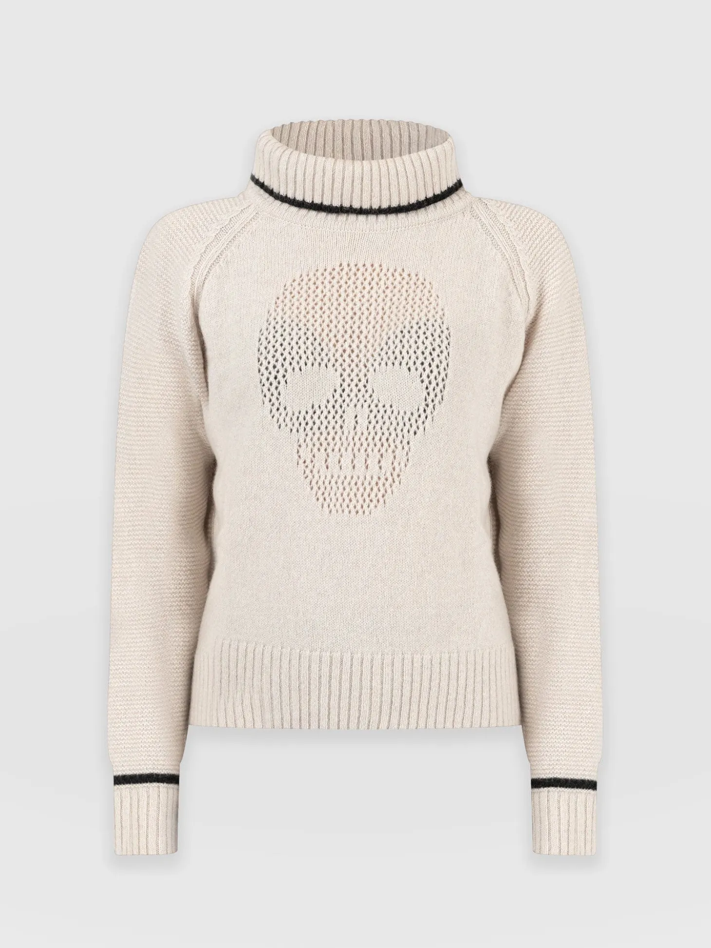 Blake Cashmere Skull Sweater - Cream