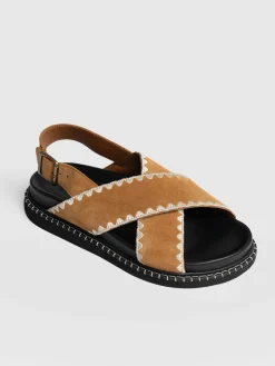 Bonnie Cross Over Sandals - Tan