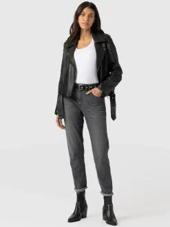 Boyfriend Jeans - Black