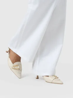 Bridget Sling Back Heels - Cream