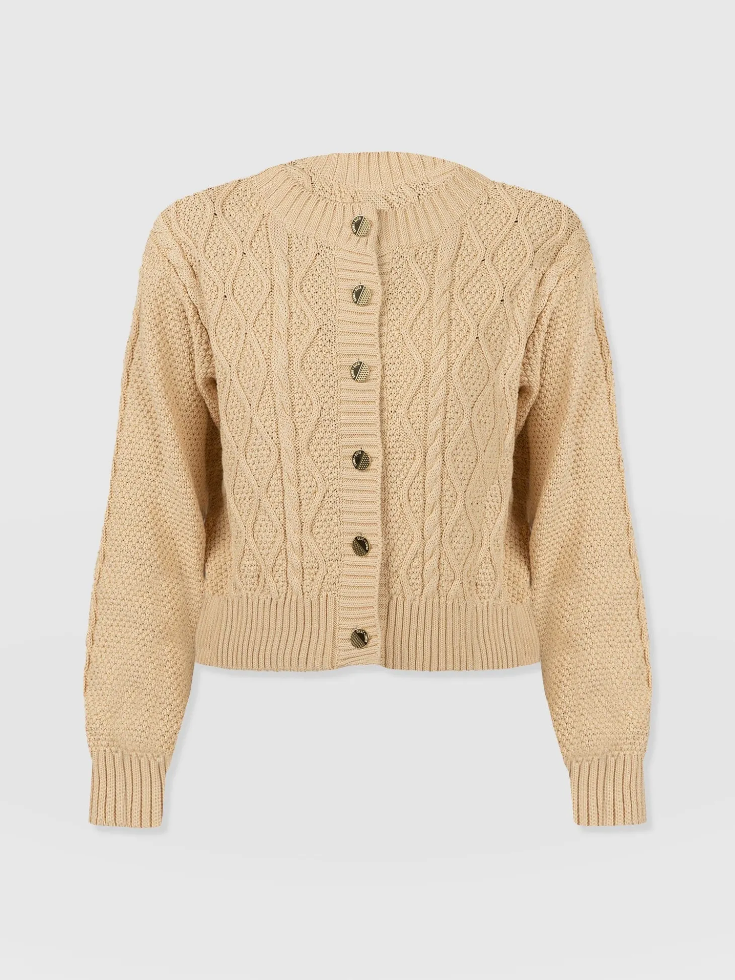 Bronte Cable Cardigan - Yellow