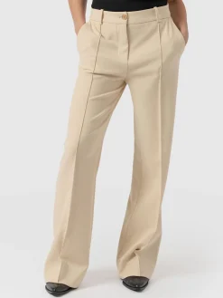 Cambridge Tailored Wide Leg Pant - Beige
