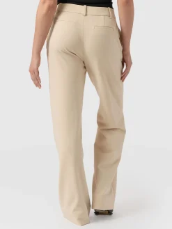 Cambridge Tailored Wide Leg Pant - Beige