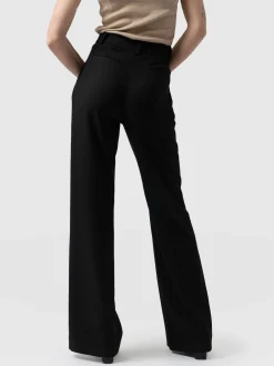 Cambridge Tailored Wide Leg Pant - Black