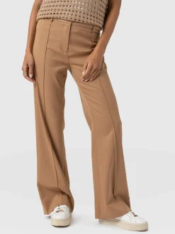 Cambridge Tailored Wide Leg Pant - Camel