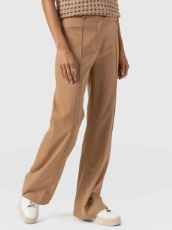 Cambridge Tailored Wide Leg Pant - Camel