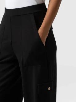 Cargo Chelsea Wide Leg Pant - Black