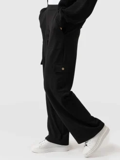 Cargo Chelsea Wide Leg Pant - Black
