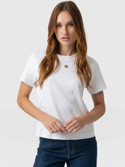 Chelsea Crew Neck Tee - White