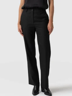 Chester Straight Leg Pant - Black Pinstripe
