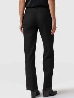 Chester Straight Leg Pant - Black Pinstripe