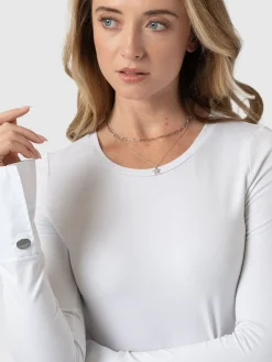 Connie Cuff Tee - White