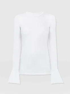 Connie Cuff Tee - White