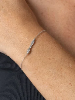 Constellation Cluster Bar Bracelet - Silver