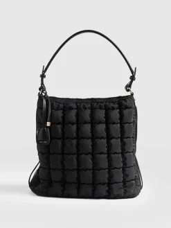 Darcey Puff Tote Bag - Black