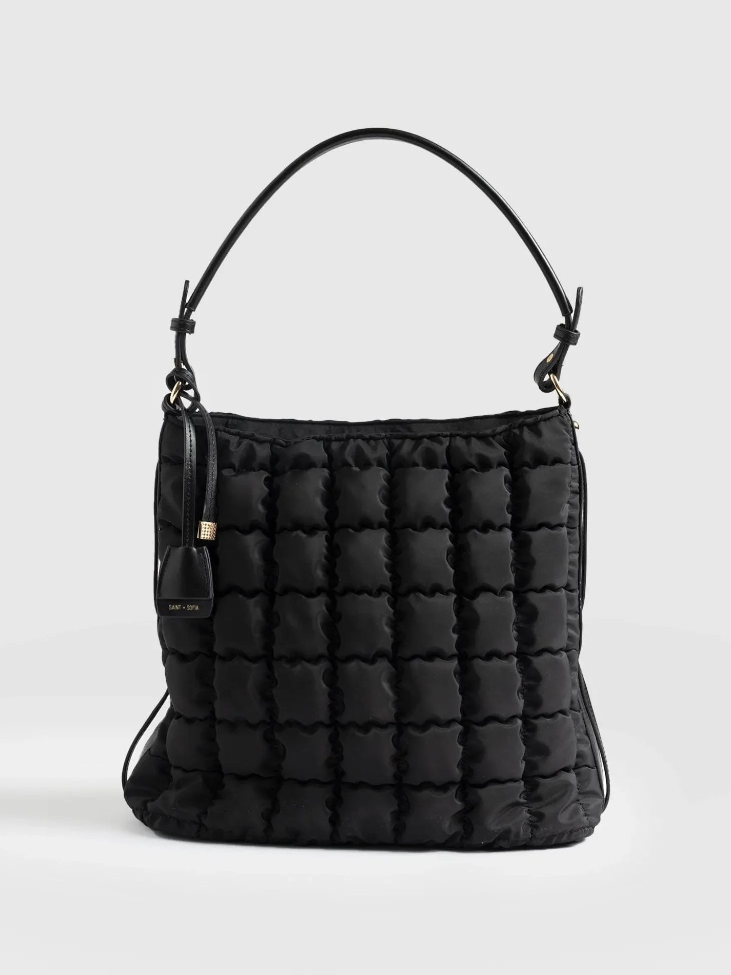 Darcey Puff Tote Bag - Black
