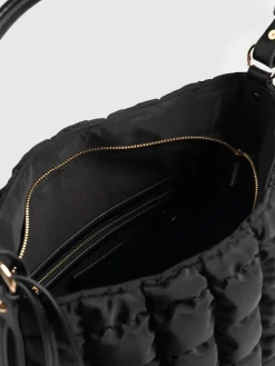 Darcey Puff Tote Bag - Black