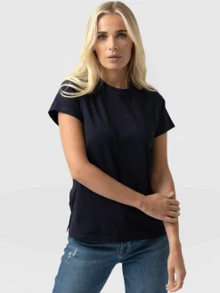 Easy Cotton Tee - Navy