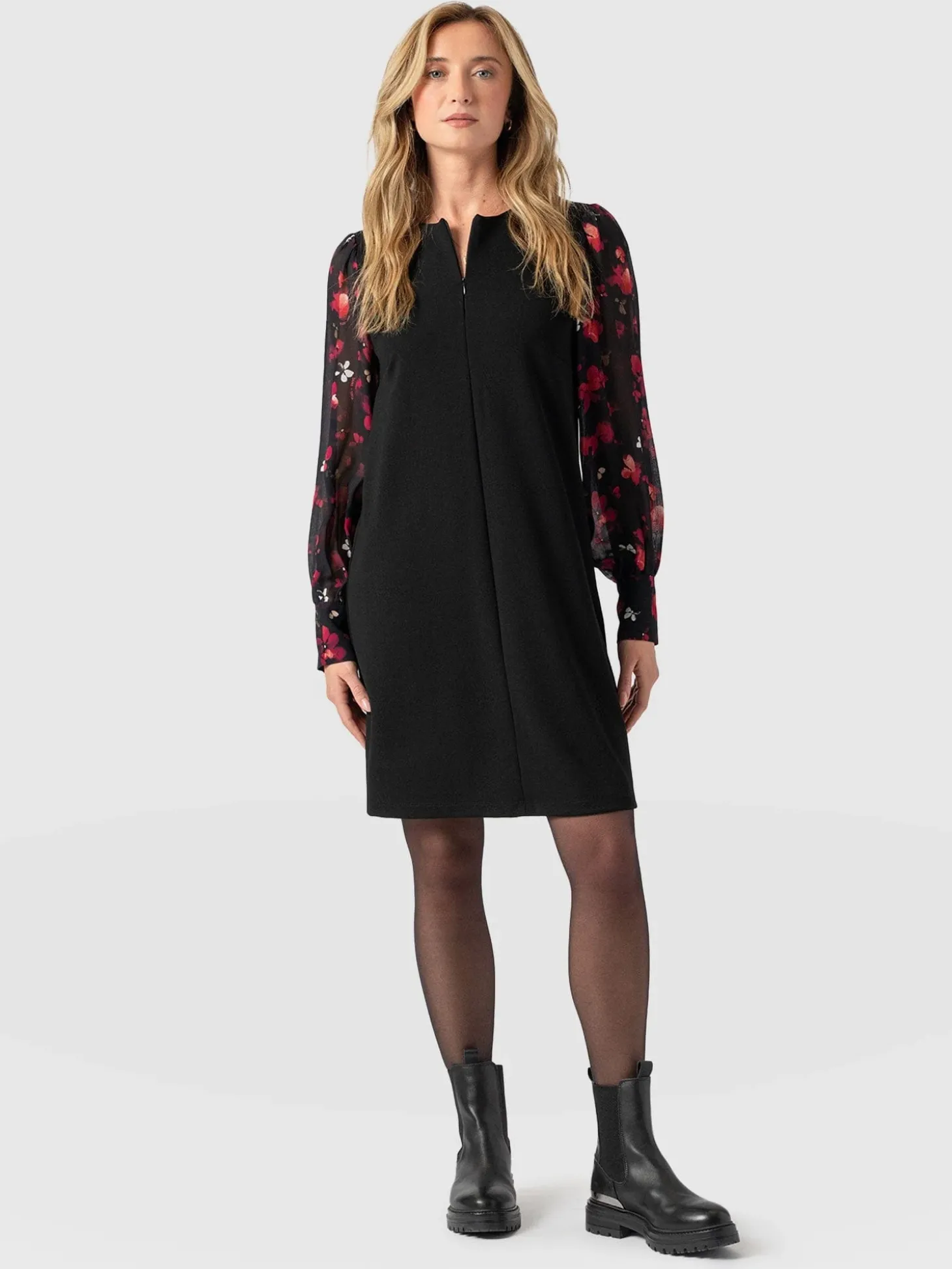 Esme Zip Up Dress - Pink Aurora